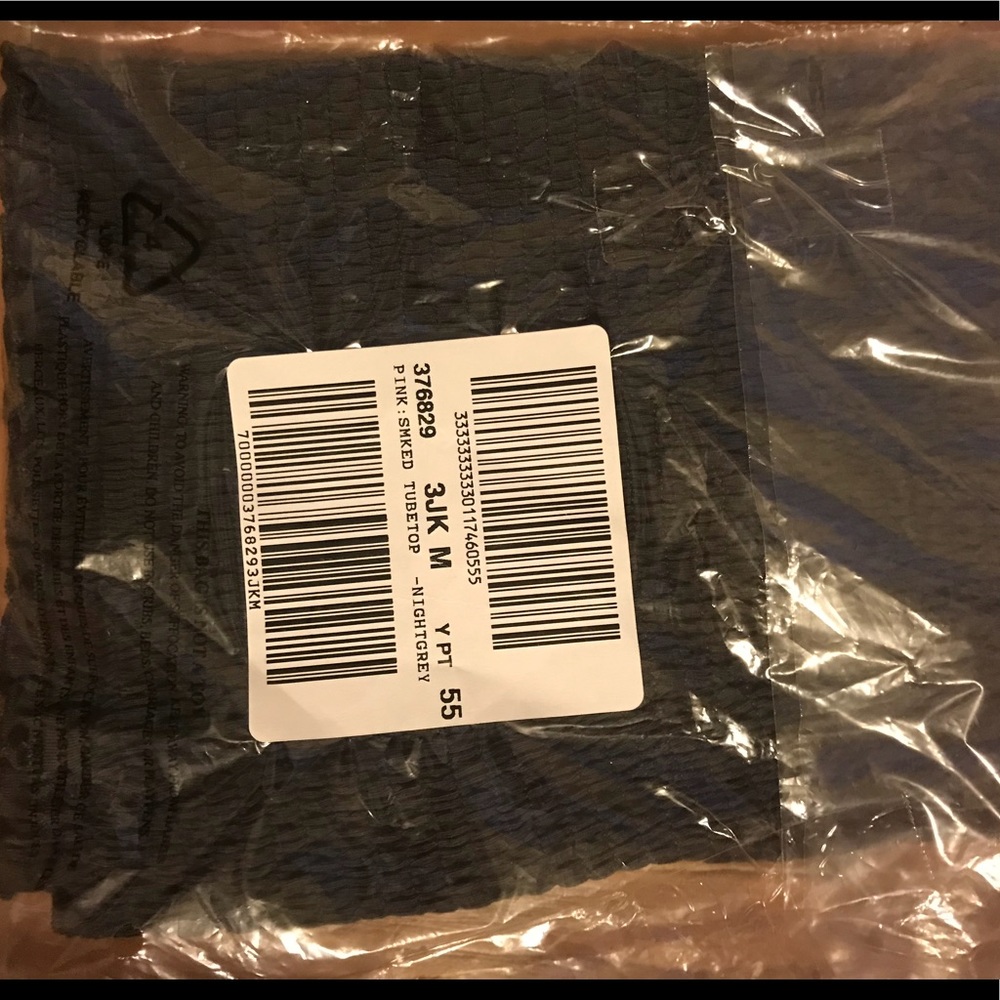 NEW VS PINK cotton Smocked tube top - Picture 4 of 4